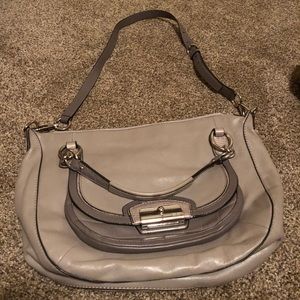 Coach leather- grey